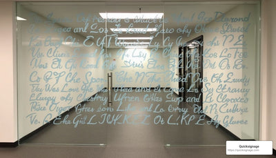 Plexiglass Perfection: Mastering Vinyl Lettering Application