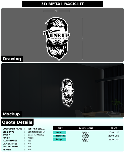 CUSTOM MOCKUP SIGN FOR jeffrey Elkin