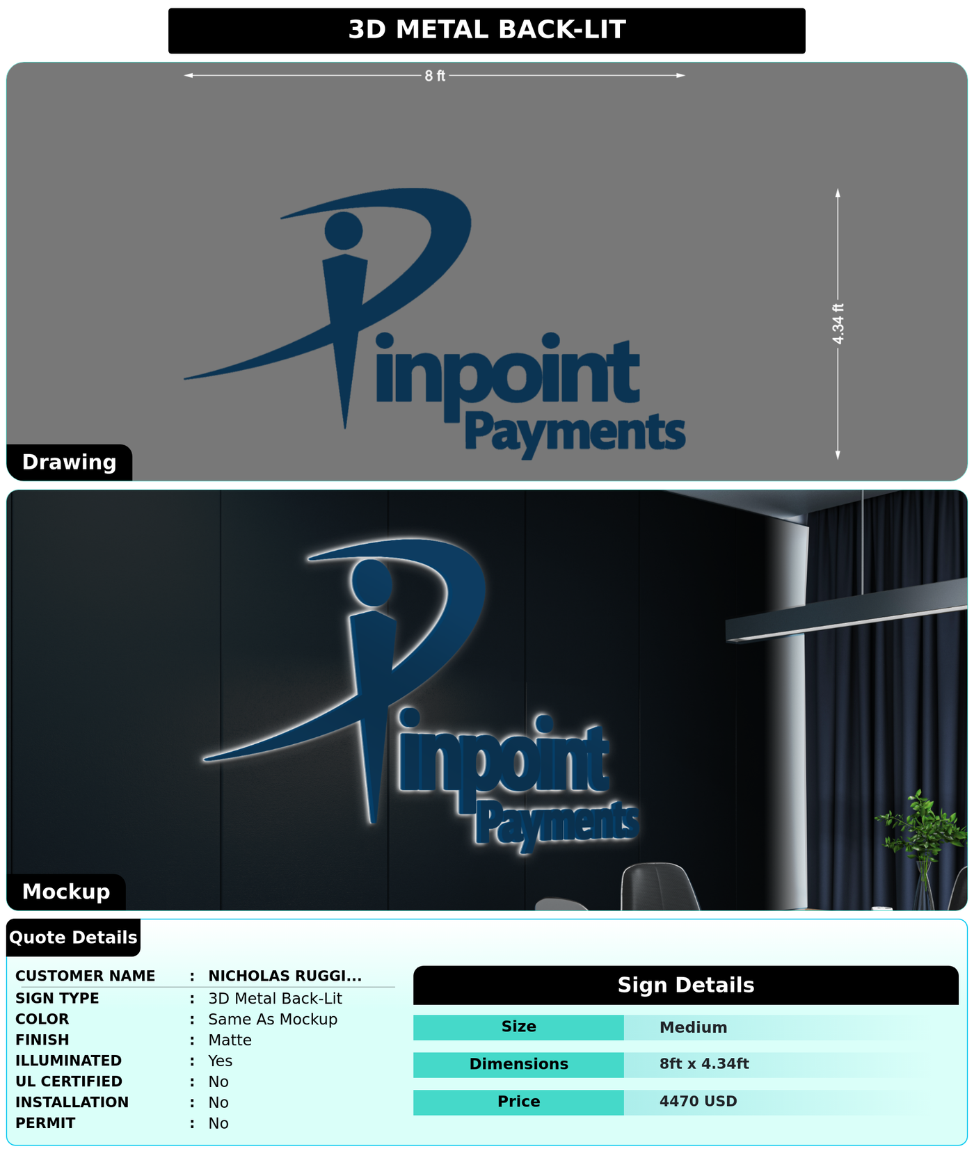 CUSTOM MOCKUP SIGN FOR Nicholas Ruggieri