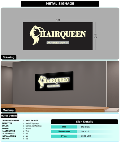 CUSTOM MOCKUP SIGN FOR Navi Schiff