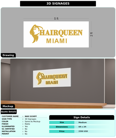 CUSTOM MOCKUP SIGN FOR Navi Schiff