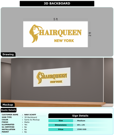 CUSTOM MOCKUP SIGN FOR Navi Schiff