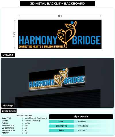 CUSTOM MOCKUP SIGN FOR Rafael Jimenez