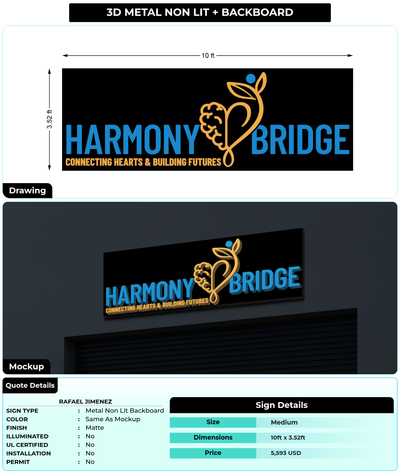 CUSTOM MOCKUP SIGN FOR Rafael Jimenez