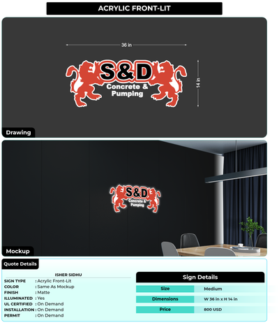 CUSTOM MOCKUP SIGN FOR isher sidhu