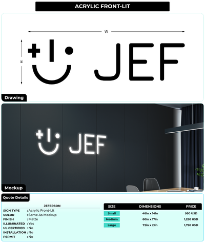 CUSTOM MOCKUP SIGN FOR Jeferson