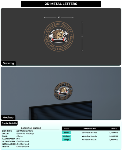 CUSTOM MOCKUP SIGN FOR Robert Schenberg