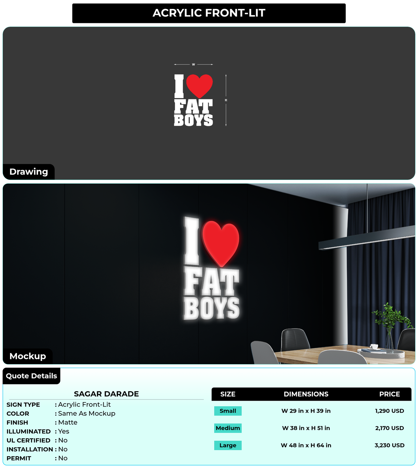 CUSTOM MOCKUP SIGN FOR Sagar Darade