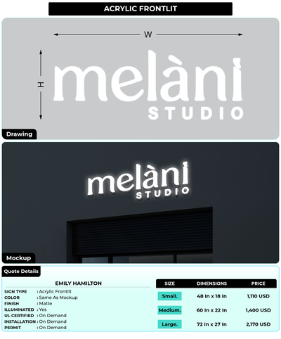 CUSTOM MOCKUP SIGN FOR Emily Hamilton