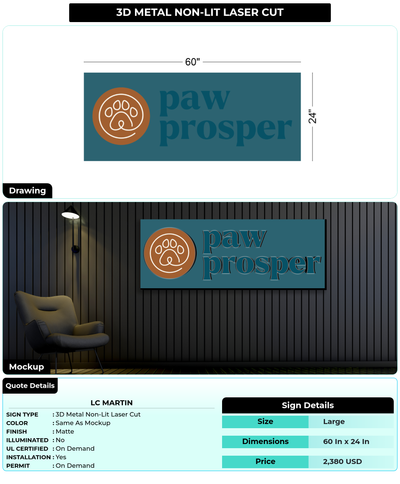 CUSTOM MOCKUP SIGN FOR LC Martin
