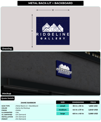CUSTOM MOCKUP SIGN FOR Jamie Barbor