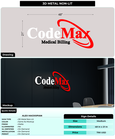CUSTOM MOCKUP SIGN FOR Alex Hacoopian