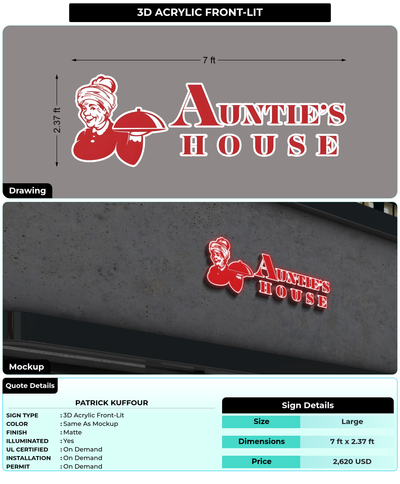 CUSTOM MOCKUP SIGN FOR Patrick Kuffour