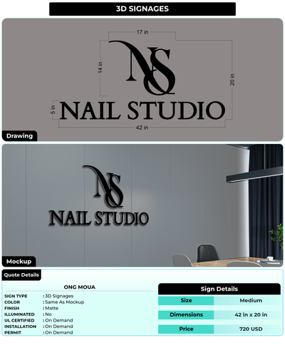 CUSTOM MOCKUP SIGN FOR Ong Moua
