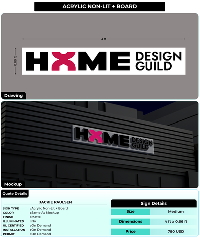 CUSTOM MOCKUP SIGN FOR Jackie Paulsen