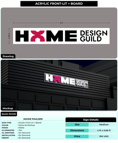 CUSTOM MOCKUP SIGN FOR Jackie Paulsen