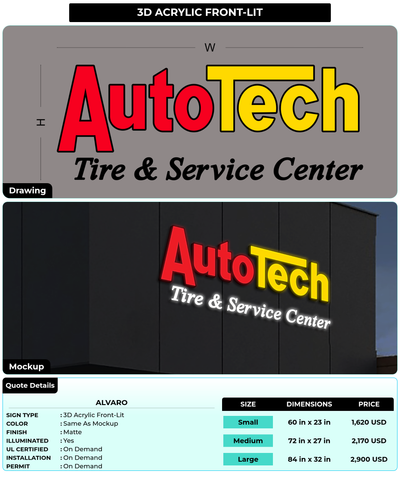 CUSTOM MOCKUP SIGN FOR Alvaro