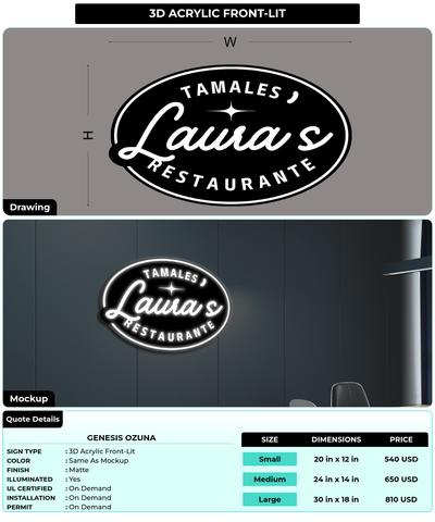 CUSTOM MOCKUP SIGN FOR Genesis Ozuna
