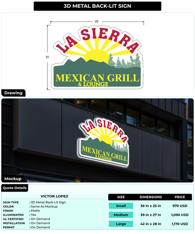 CUSTOM MOCKUP SIGN FOR Victor Lopez