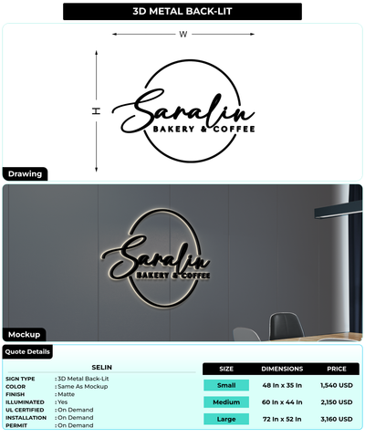 CUSTOM MOCKUP SIGN FOR Selin