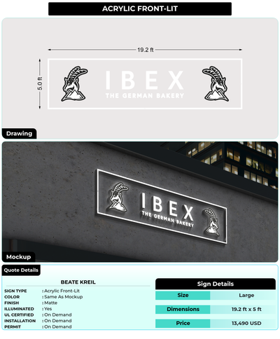 CUSTOM MOCKUP SIGN FOR Beate Kreil
