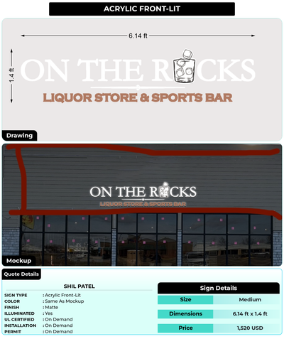 CUSTOM MOCKUP SIGN FOR Shil Patel