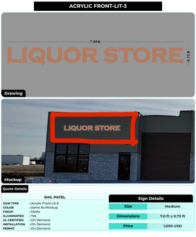 CUSTOM MOCKUP SIGN FOR Shil Patel