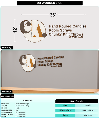 CUSTOM MOCKUP SIGN FOR Katricia