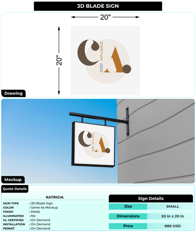 CUSTOM MOCKUP SIGN FOR Katricia