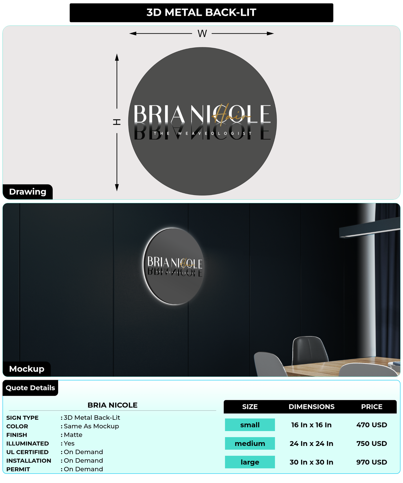CUSTOM MOCKUP SIGN FOR Bria Nicole