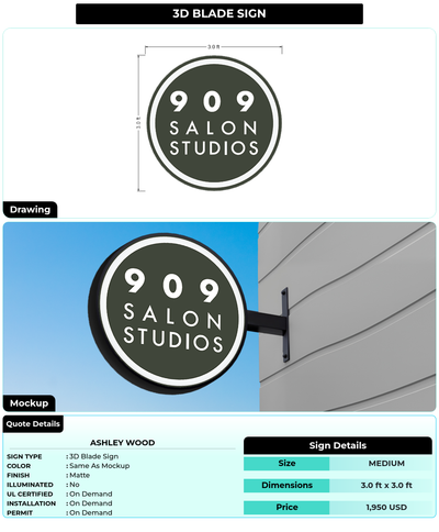 CUSTOM MOCKUP SIGN FOR Ashley Wood