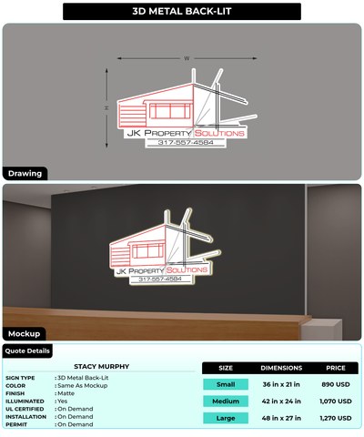 CUSTOM MOCKUP SIGN FOR Stacy Murphy