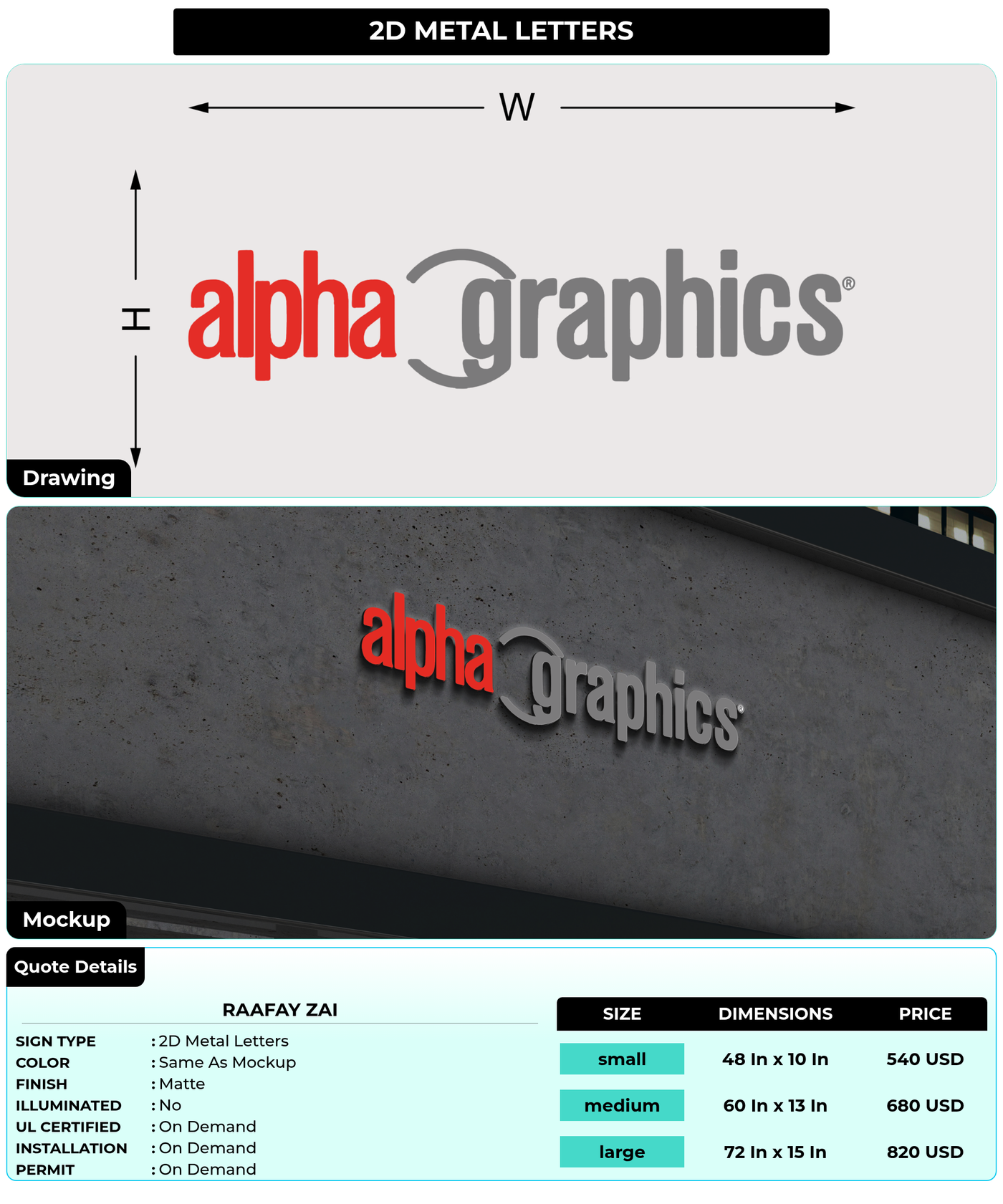 CUSTOM MOCKUP SIGN FOR Raafay Zai