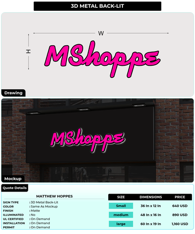CUSTOM MOCKUP SIGN FOR Matthew Hoppes