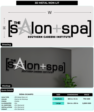 CUSTOM MOCKUP SIGN FOR Dena Ocampo