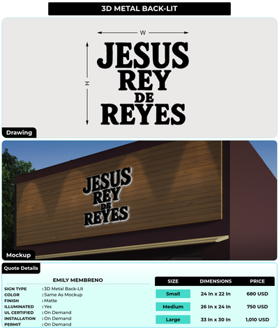 CUSTOM MOCKUP SIGN FOR Emily Membreno