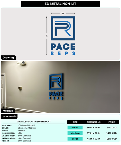 CUSTOM MOCKUP SIGN FOR Charles Matthew Bryant
