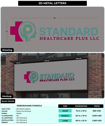 CUSTOM MOCKUP SIGN FOR Deborahann Fonseca