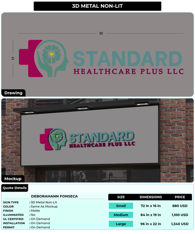 CUSTOM MOCKUP SIGN FOR Deborahann Fonseca