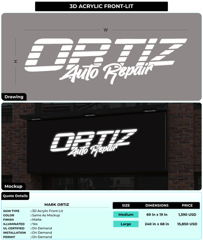 CUSTOM MOCKUP SIGN FOR mark ortiz