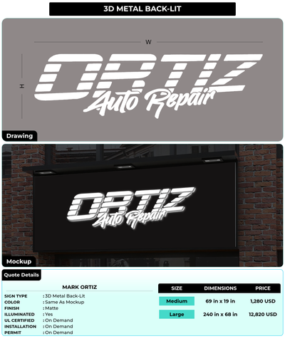 CUSTOM MOCKUP SIGN FOR mark ortiz