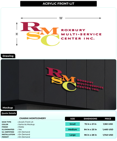 CUSTOM MOCKUP SIGN FOR Charmi Montgomery