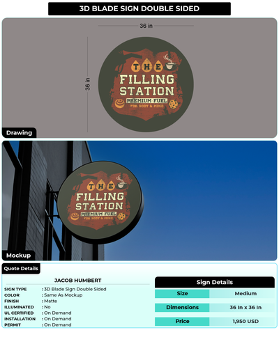 CUSTOM MOCKUP SIGN FOR Jacob Humbert