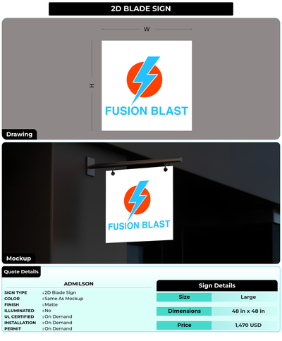 CUSTOM MOCKUP SIGN FOR Admilson