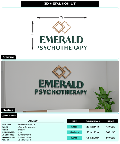 CUSTOM MOCKUP SIGN FOR allison