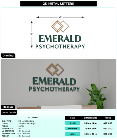 CUSTOM MOCKUP SIGN FOR allison