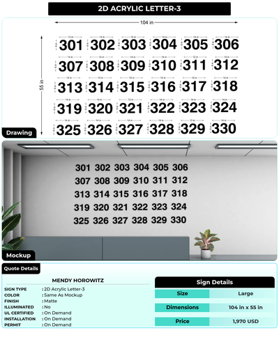 CUSTOM MOCKUP SIGN FOR Mendy Horowitz