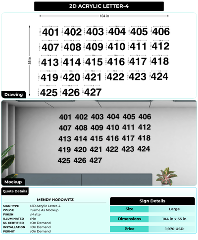 CUSTOM MOCKUP SIGN FOR Mendy Horowitz
