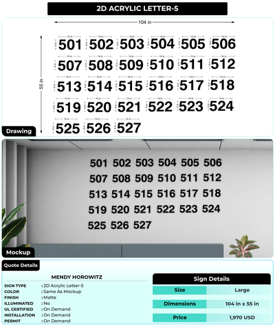 CUSTOM MOCKUP SIGN FOR Mendy Horowitz