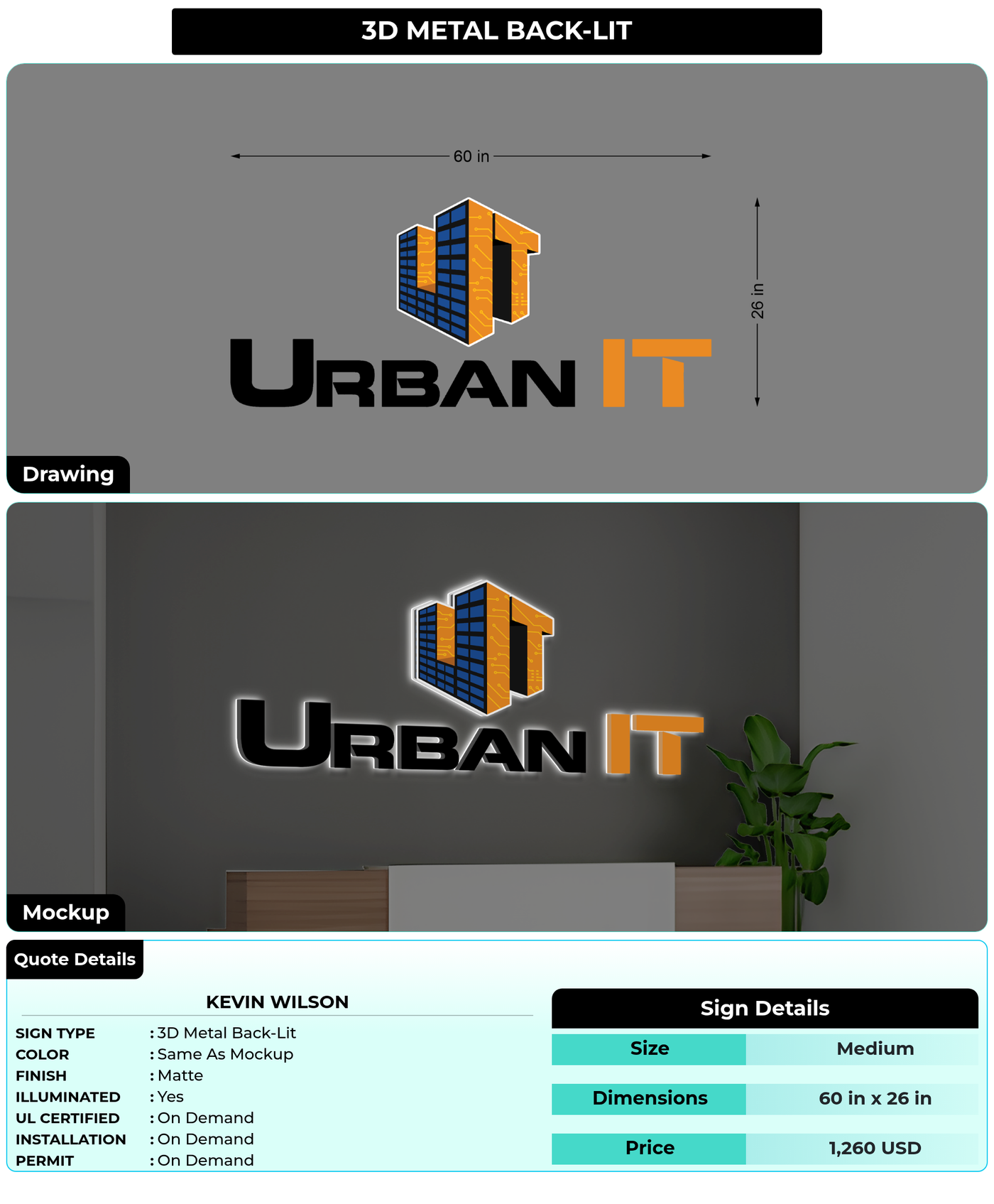 CUSTOM MOCKUP SIGN FOR Kevin Wilson